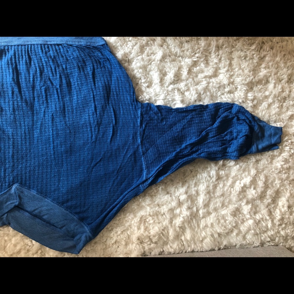 Blue free people pullover